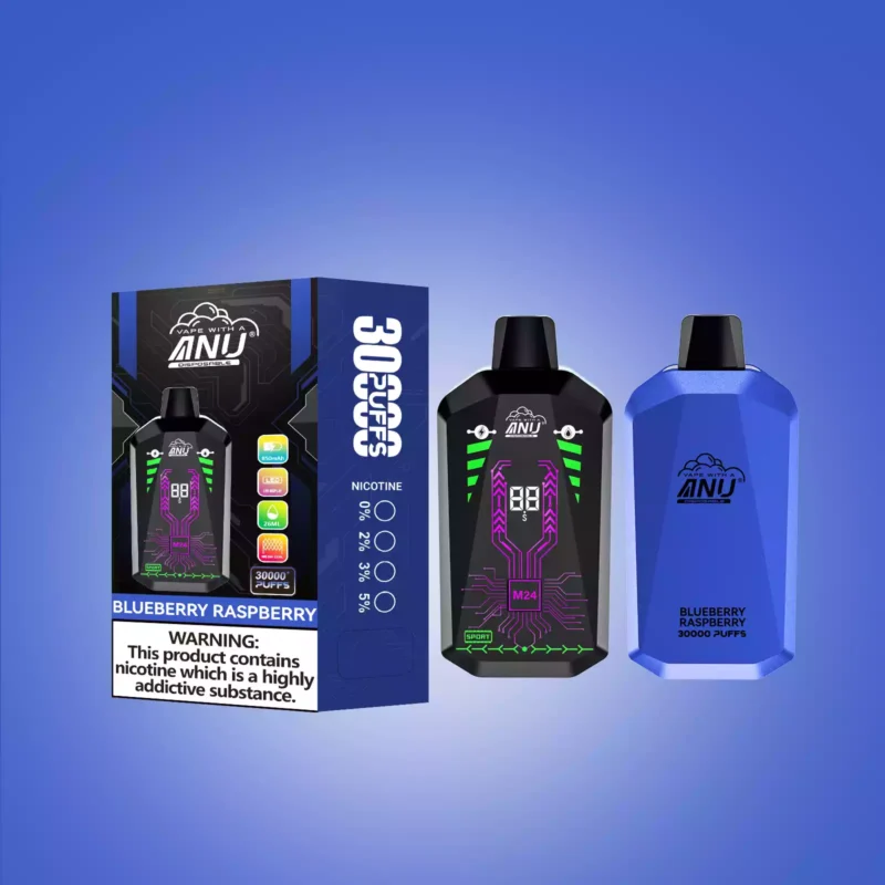 2025 Nieuwe Collectie ANU Ster 30000 Trekjes Wegwerp Vape Bosbes Framboos 22ml 650mAh Type C Oplaadbaar Fabrieksverkoop 1
