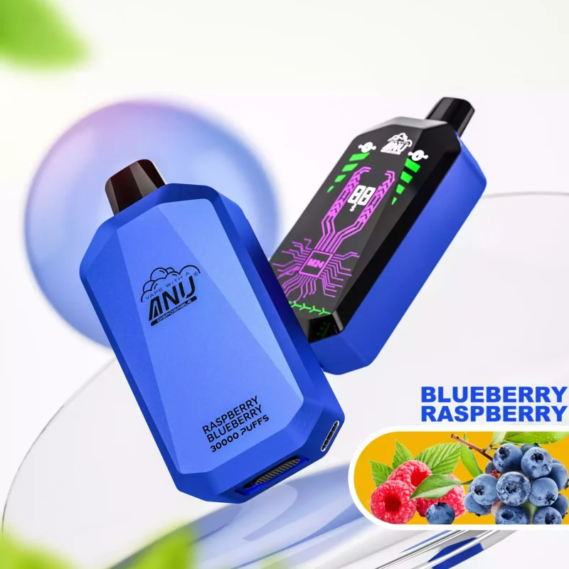 2025 Nieuwe Collectie ANU Ster 30000 Trekjes Wegwerp Vape Bosbes Framboos 22ml 650mAh Type C Oplaadbaar Fabrieksverkoop (2)