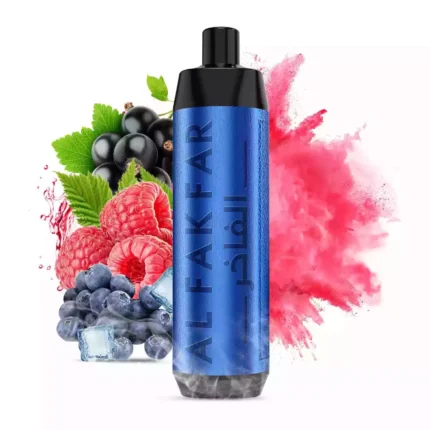 Meest Verkocht ALFAKHAR 8K Trekjes F18 Bessen IJs Smaak Wegwerp E-sigaret 18 ml E-vloeistof 0.5% Nicotine 0.6 Mesh-kern 600 mAh Oplaadbaar Retail