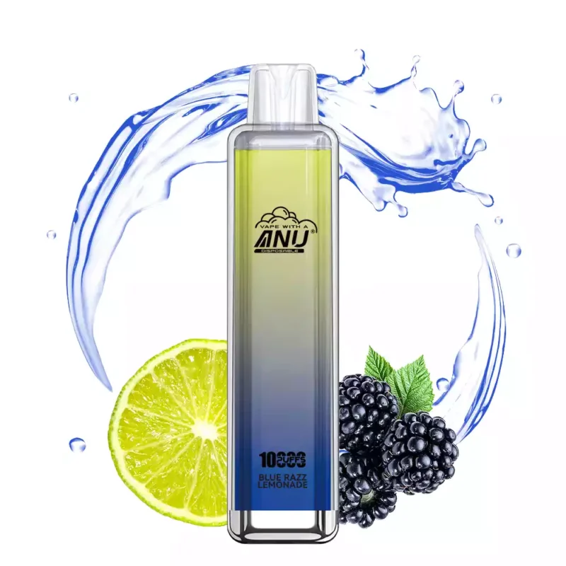 Best Verkochte ANU Crystal 10000 Trekjes Wegwerp E sigaret Blauwe Razz Limonade Smaak Heet Verkocht Fabrieksverkoop 2