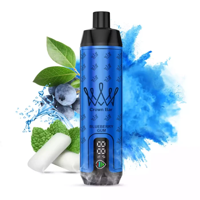 Beste prijs ALFAKHAR 15000 Trekjes F18S Bosbes Kauwgom Smaak Wegwerp E sigaret met 5 Nicotine en 22 ml E vloeistof 600 mAh Batterij fabrikant retail 2