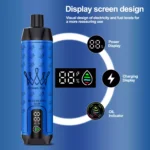 Beste prijs ALFAKHAR 15000 Trekjes F18S Bosbes Kauwgom Smaak Wegwerp E-sigaret met 5% Nicotine en 22 ml E-vloeistof 600 mAh Batterij fabrikant retail (5)