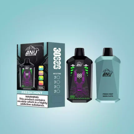 Heet Verkocht ANU Ster 30000 Trekjes Verse Munt Smaak 22ml 650mAh Type C Oplaadbaar Te Koop bij de Fabrie (1)