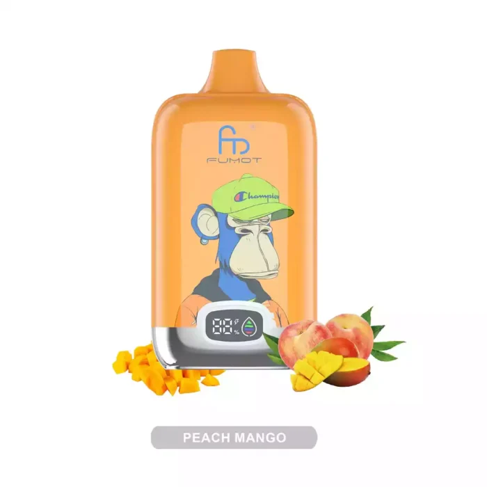 Hoge Kwaliteit Randm Digital Box 12000 Trekjes Perzik Mango Smaak Wegwerp E sigaret met 0 2 3 5 Nicotine Gehalten en 20ml Capaciteit Type C 550 mAh Oplaadbaar Populair Retail 1