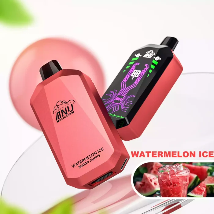 Hot Selling ANU Ster 30000 Trekjes Watermeloen IJs Wegwerp Vape Europese snelle levering vanuit magazijn (2)