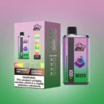 Hot Selling ANU Wegwerp Vape 30000 Trekjes Mesh Coil Aardbei Kiwi & Zure Appel Framboos Smaak capaciteit(1)