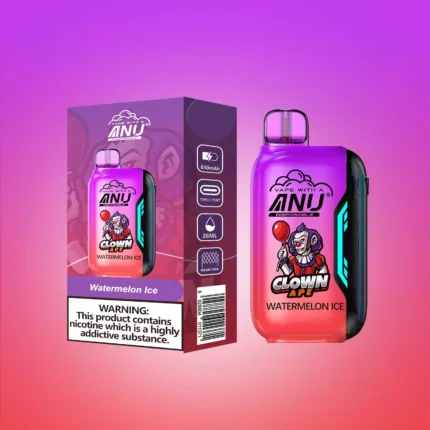 Populaire ANU Vista 30000 Trekjes Wegwerp E-sigaret Watermeloen IJs Smaak 22ml Nicotineopties 0%-5% Type-C Oplaadbaar Fabrieksverkoop 1