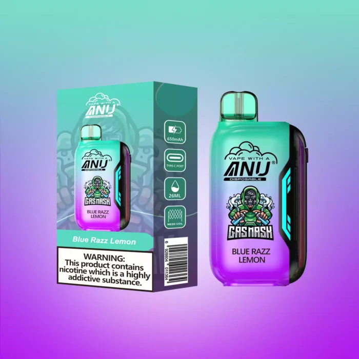 Populaire ANU Vista 30000 Trekjes Wegwerp E sigaret Blauwe Razz Citroen Smaak Nicotineopties 0 2 3 5 Fabrieksverkoop 1