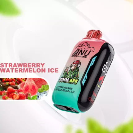 Populaire ANU Vista 30000 Trekjes Wegwerp E-sigaret Aardbei Watermeloen IJs Smaak 22ml E-Vloeistof Nicotine 0%-5% 650mAh Type-C Oplaadbaar Fabrieksverkoop 2