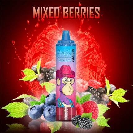 Populaire RandM Tornado 15000 Trekjes Gemengde Bes Smaak Wegwerp E-sigaret met 25 ml E-vloeistof en RGB-ontwerp Hot Sale Fabrikant Retail (5)