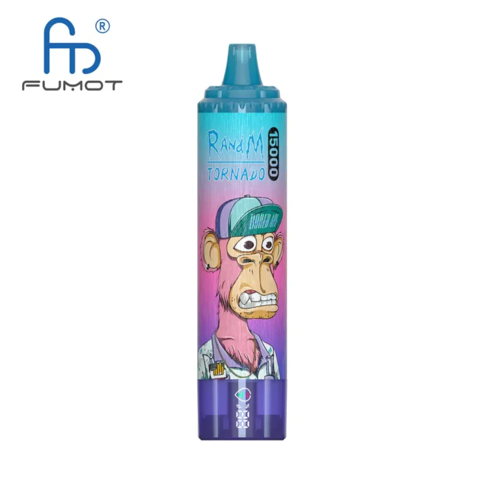 RandM Tornado 15000 Trekjes Bosbes Framboos Smaak E sigaret Wegwerp Model 850 mAh Oplaadbaar 25 ml e vloeistof met RGB ontwerp Populairste Keuze Retail 2