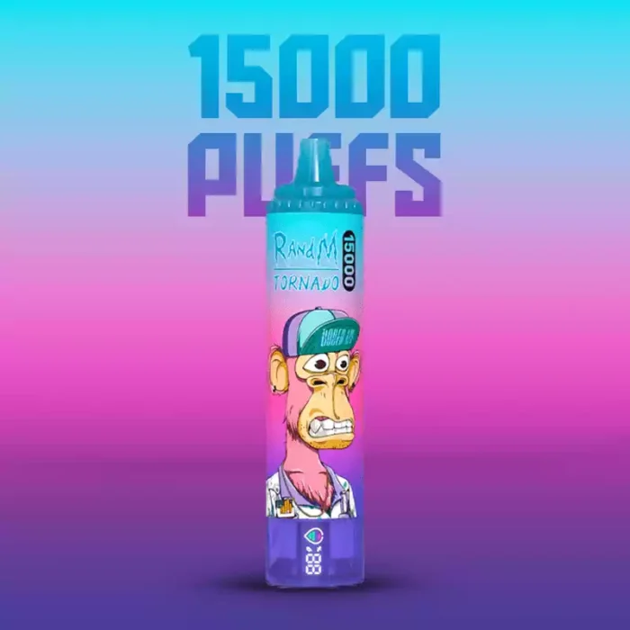 RandM Tornado 15000 Trekjes Bosbes Framboos Smaak E-sigaret Wegwerp Model 850 mAh Oplaadbaar 25 ml e-vloeistof met RGB-ontwerp Populairste Keuze Retail (3)