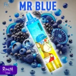 RandM Tornado 15000 Trekjes Meneer Blauw Smaak Bestverkoper Wegwerp E-sigaret met Nicotine Gehalten van 0% 2% 3% 5% en 25 ml E-vloeistof RGB-ontwerp 850 mAh Oplaadbaar Fabrikant Retail (1)