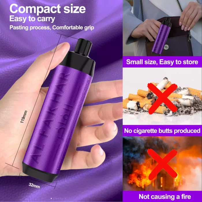Top ALFAKHAR 15000 Trekjes F18S Magische Liefde Smaak Wegwerp E sigaret met Nicotine en 22 ml E vloeistof 600 mAh Batterij hot sale retail 5