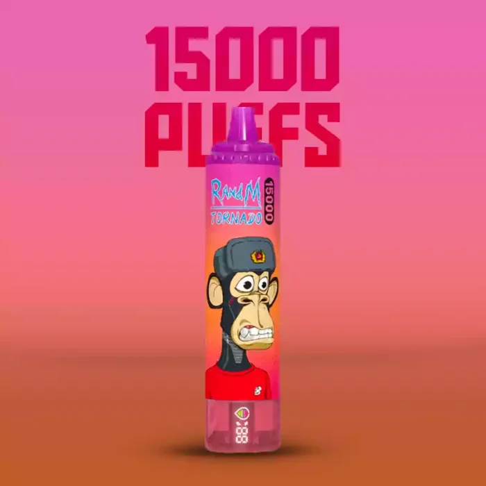 Topkeuze RandM Tornado 15000 Trekjes Drakenfruit Smaak Wegwerp E sigaret met Nicotine Gehalten van 0 2 3 5 en 25 ml E vloeistof RGB ontwerp 850 mAh Oplaadbaar Fabrikant Retai
