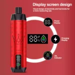 Topkwaliteit ALFAKHAR 15000 Trekjes F18S Dubbele Appel Smaak Wegwerp E-sigaret met 0.5% Nicotine en 22 ml E-vloeistof 600 mAh Batterij hot sale fabrikant retail (5)