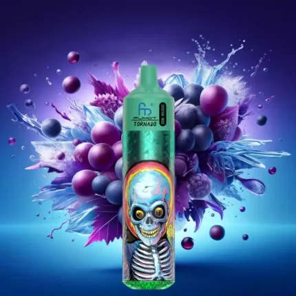 Topkwaliteit RandM Fumot Tornado 30000 Trekjes Druiven IJs Smaak Wegwerp E-sigaret met 20ml Capaciteit en 660 mAh Oplaadbaar Mesh Coil 0% 2% 3% 5% Nicotine Retail