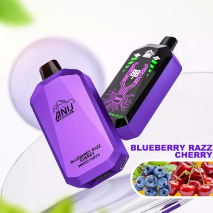 Topverkoop ANU Ster 30000 Trekjes Bosbes Razz Kers Smaak 22ml 650mAh Type C Oplaadbaar Te Koop bij de Fabriek (2)