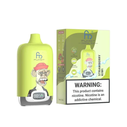 Trendy Randm Digital Box 12000 Trekjes Aardbei Kiwi Smaak Wegwerp E-sigaret–De Beste Keuze voor Vapers met 0%, 2%, 3%, 5% Nicotine–Fabrikant Retail
