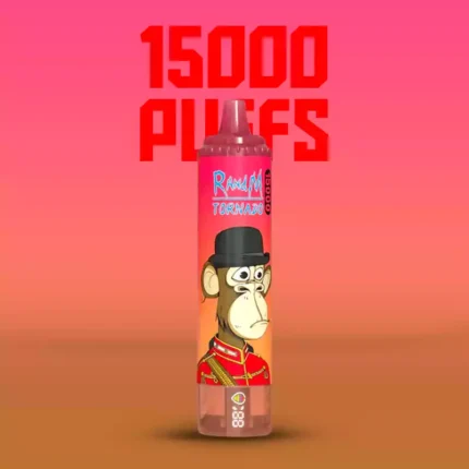 Uitstekende kwaliteit RandM Tornado 15000 Trekjes Rode Energie IJs Smaak 25 ml E-vloeistof RGB-ontwerp en 0% 2% 3% 5% Nicotine 1