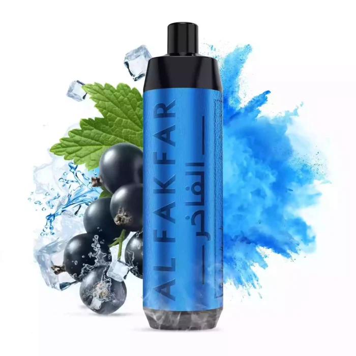Geweldige aanbieding ALFAKHAR 8K Trekjes F18 Zwarte Bes IJs Smaak Wegwerp E-sigaret 18 ml E-vloeistof 0.5% Nicotine 0.6 Mesh-kern 600 mAh Oplaadbaar Fabrikant Retail